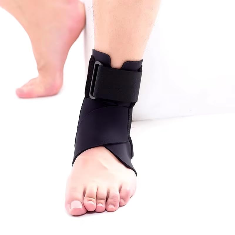 Atan Adjustable Ankle Support Brace | Neoprene Compression Wrap for Sprains, Plantar Fasciitis & Injury Recovery – Comfortable & Breathable Foot Stabiliser with Adjustable Straps – One Size Fits All