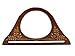 Ownstyle Hollow Out Carve Patterns Wood Purse Handle 2 Pcs