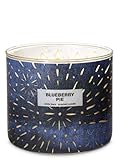 Bath and Body Works White Barn Blueberry Pie 3 Wick Candle 14.5 ounce