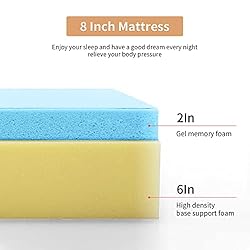 PayLessHere 8 Inch King Gel Memory Foam Mattress