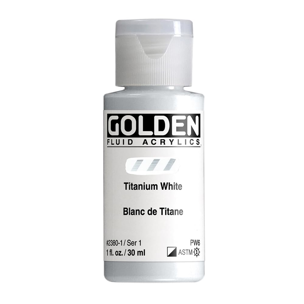 Pro-Art Titn White-Golden Fluid Acrylic, Acrylic, Multicolour