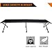 PORTAL Folding Camping Cot, Compact Collapsible Heavy Duty Adult Sleeping Cot Bed with Storage Bag, Great for Travel Tent, Support 300lbs