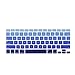 DHZ Light Blue Gradient Keyboard Cover Silicone Skin for 2015 or Older Version MacBook Air 13 MacBook Pro 13 15