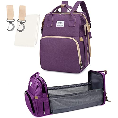 in Diaper Bag Backpack with Changing Station Baby Bag Multifunctional  Travel Waterproof Mummy Bag with Cri