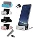 Agoz Charging Dock, Micro USB Charger Station Stand for Samsung Galaxy S7, S6, Note 5, J7, J7V, J7 Sky Pro, J7 Perx, J7 Prime, J7 Crown, J3,J3V, Motorola Moto G5 Plus,G5S,G4, Moto E5 Plus, E4 (Silver)