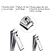 Anntuk Nail Clippers Set, 4PCS Sharpest Stainless Steel Fingernail clippers, Toenail Clippers (standard and for thick ingrown nails) and nail file for Men and Women
