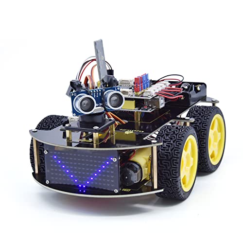 KEYESTUDIO 4WD Smart Car Robot V2.0, Programmable DIY Robotics Starter ...