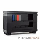 LEGO Furniture: Black Bookshelf - Custom Set With Parts & Instructions