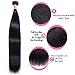 Grace Length Hair 8A Grade Brazilian Straight Human Hair Bundles Weave Hair Human Bundles (18 20 22,Natural Black) Brazilian Virgin Hair For African Americans Women 3 Bundles Total 300g