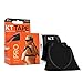 KT Tape PRO Synthetic Kinesiology Tape Two-Roll Bundles - 40 Count Precut I-Strips - Ice Crystal & Jet Black