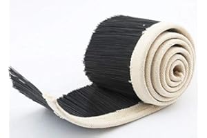 BTMIEY BestTeam Vacuum Cleaner Engraving Machine Dust Cover, 70mm/100mm Brush Vacuum Cleaner Engraving Machine Dust Cover for CNC Router for Spindle Motor Milling Machine (2M*70MM, Black)