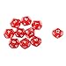 Pack of 10pcs Red Twelve Sided D12 Dice Playing D&D Warhammer RPG Board Game Favours