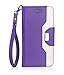 ProCase iPhone SE 2022/2020 iPhone 8/7 Wallet Case for Women, Stylish Folio Flip Card Case Stand Cover with Hand Strap Kickstand and Card Holder for iPhone SE 3/2 iPhone 8/7 -Purple