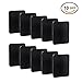 Sungrace 10 Pack Anti-Slip Fixate Sticky Cell Pads, Stick to Glass, Mirrors, Whiteboards, Metal, Kitchen Cabinets, Tile, Car and Other Surfaces(Black, Square)