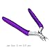 Cuticle Nipper with Cuticle Pusher- Professional Grade Stainless Steel Cuticle Remover and Cutter - Durable Manicure and Pedicure Tool - Beauty Tool Perfect for Fingernails and Toenails (Purple)