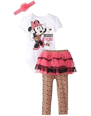 Baby Girls' Always Stylish Minnie Mouse 3 Piece Tutu Skegging