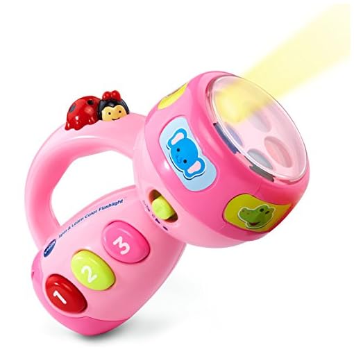 VTech Spin and Learn Color Flashlight Amazon Exclusive, Pink