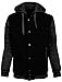 NE PEOPLE Mens Varsity Baseball Jacket with Hoodie Black Large