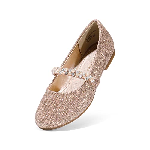 Ballerina Shoes For Rose Gold Girls Dress Shoes Girls Pink Dress