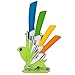 HULLR 6 Piece Ceramic Blade Multi Color Kitchen Knife Set With Acrylic Stand