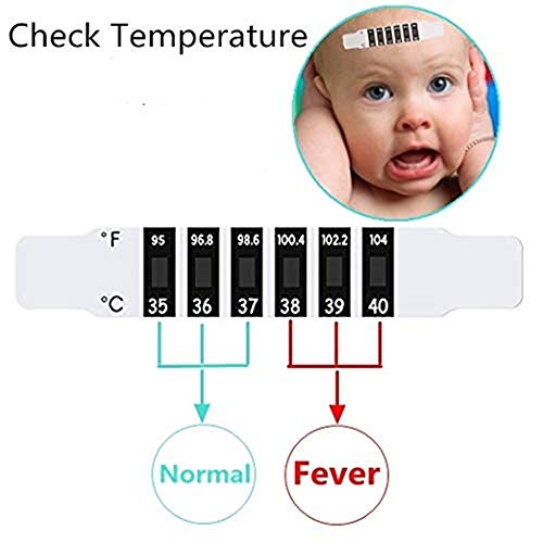 Forehead Thermometer Strips, Adhesive Thermometer for Baby Kids Adults
