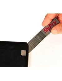 SlyPry para Samsung Galaxy Tab 3 7.0 P3210 T210 Pieza de repuesto de vidrio del panel digitalizador de pantalla táctil negro + Adhesivo preinstalado con el kit de herramientas SlyPry