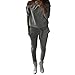 Fedi Apparel Womens Slash neck Top + Drawstring Pant Suit sets Sport Tracksuit