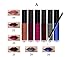 Tmalltide Makeup Waterproof Lip Gloss liquid lipstick set of 6 + 12 Pcs Lip Brush Matte Lip stick Organizer Makeup Kits