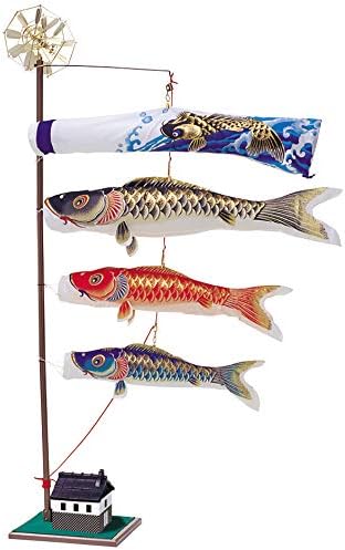 こいのぼり 室内 コンパクト 鯉のぼり室内 おしゃれ 座敷鯉物語 家紋 正規逆輸入品 名入れ付き 天華セット 1cm スタンドタイプ