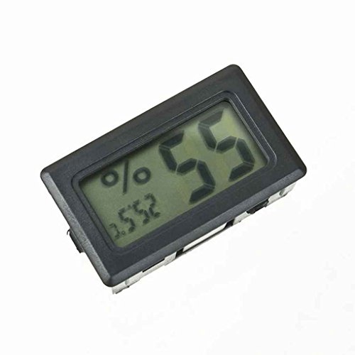 Minzhi Gauge Black Monitor Meter Digital Display Hygrometer Humidity LCD Thermometer
