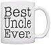 ThisWear Uncle Father's Day Gift Best Uncle Ever Mug Uncle Birthday Gift for Uncles 11oz Ceramic Coffee Mug with Handle White