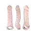 Pink Lust Penis Cock Sheath Sleeve Enhancer Extender Enlarger, Natural