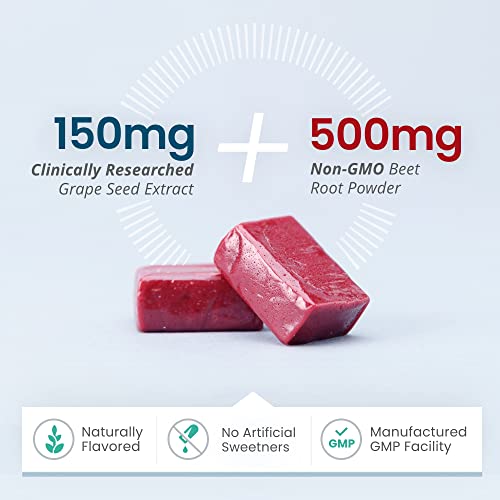HumanN SuperBeets Heart Chews - Nitric Oxide Production for Daily Blood