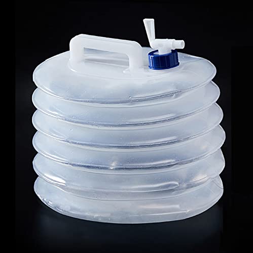 Hsthe Sea Collapsible Water Container, BPA-Free Camping Water Containers with Tap, Water Carrier Camping, Portable & Folding Water Bucket for Outdoor Use Picnic Party BBQ Fishing, 10L