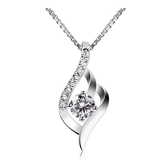 B.Catcher Collar Mujer Plata de Ley 925 ''Eres el Amor de mi Vida'' con para Regalo Originales Cadena 45cm Longitud