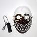 Scary Led Mask Purge Halloween Light Up Professional Rave Costumes Glow Stick Led Face Changeable Party City Mask for Parties Festival Costume by Latburg (led mask-001)