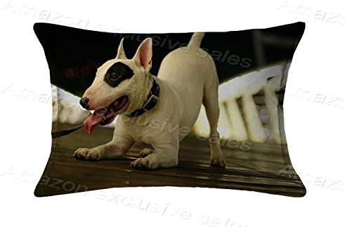Bull Terrier Rectangle Pillow Case Standard Size 20x30 Pillow Cushion Covers(Twin Sides)Thanksgiving Gift