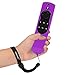 [2 Pack] Anti-Slip and Dust-Proof Silicone Protective Cover Skin for Fire TV with 4K Alexa Voice Remote (2017 Edition) (2nd Gen) / Fire TV Stick Alexa Voice Remote 5.9inch (Purple + Pink)