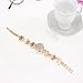 Ikevan Ikevan Newest Fashion Daisies Flower Rose Gold Bracelet Wrist Watch Jewelry Bangle Gift for Women Girls