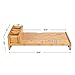 SONGMICS Bamboo Monitor Stand Riser with Adjustable Storage Organizer Laptop Stand Desk Organizer for Home Study Dorm Office ULLD215N