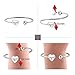 PLITI Godmother Bracelet Baptism Gift Religious Jewelry Mother's Day Gift For Godmother (Silver)