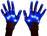 Neon Nightlife Light Up Gloves for Kids, LED, Blue