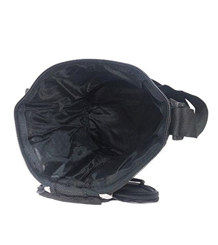 belladona medium size round lunch bag in black