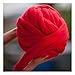 Arm Knitting Yarn Chunky Wool Yarn Bulky Wool Yarn Giant Knit Yarn extreme knitting (0.55lbs/250g, Red)