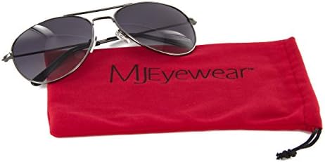 MJ Eyewear Tear Drop Aviator Sunglasses Gradient Lens (Gunmetal, Gradient)