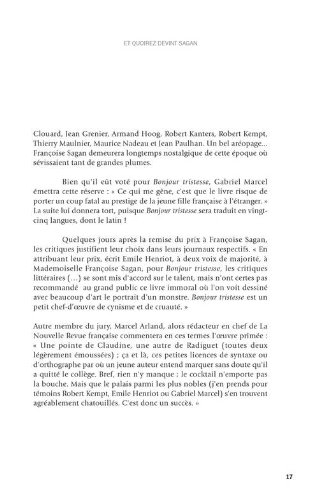 Le Roman De Sagan Sechan Thierry Amazon Com Books