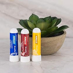 Halls Essential Oil Lemon Aromatherapy Inhaler with
