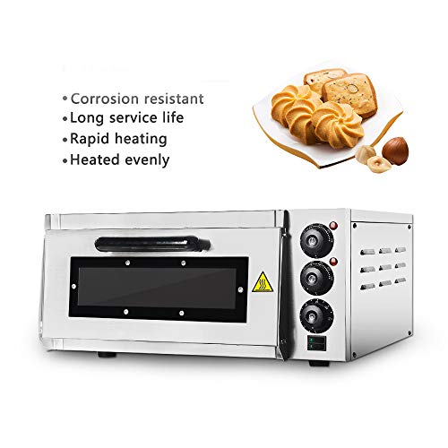Pizzaoven, 20L Elektrische Pizza Oven Cake Brood Roasted Chicken Pizza Cooker Commercieel Gebruik Keuken Bakovens Met… - Afbeelding 4