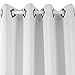 Deconovo Grommet Blackout Curtains Thermal Insulated Window Coverings Window Treatments for Bedroom 52W x 84L Inch Platinum 2 Panels