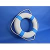 Handcrafted-Nautical-Decor-Classic-White-Decorative-Life-Ring-with-Pink-Bands